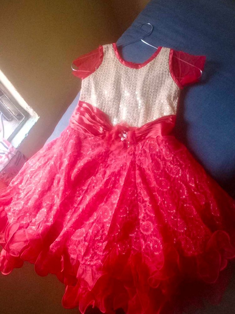 Red &amp; Gold Party Dress
