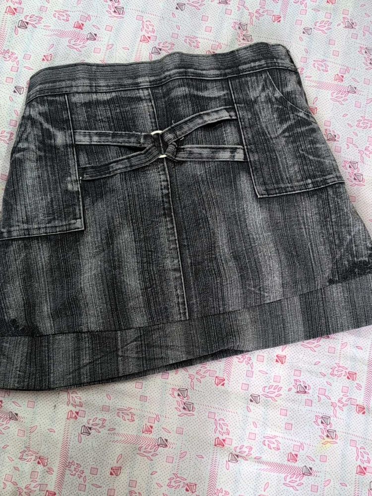Denim Mini Skirt