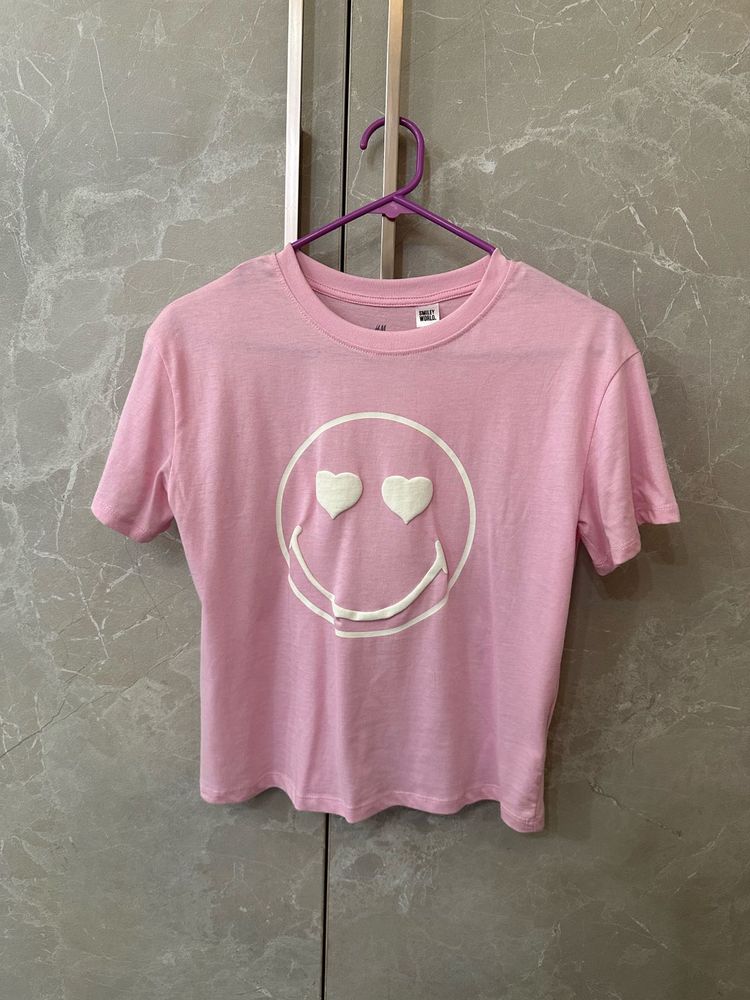 H&amp;M Original Pink Cute T-shirt