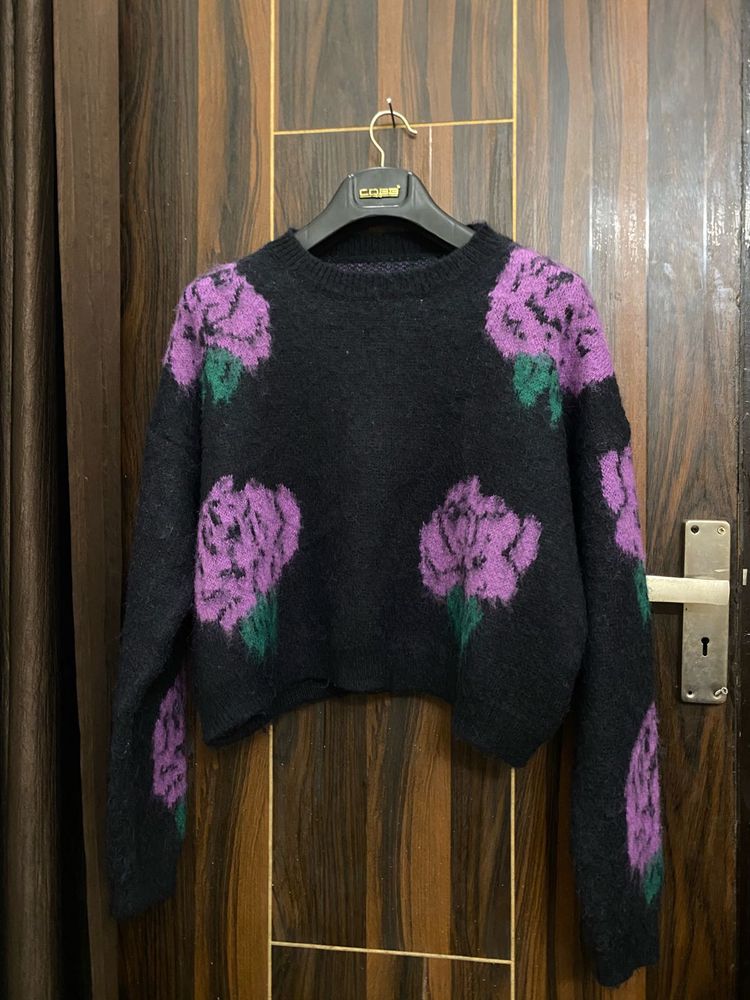PIGWO Black Turtleneck For Women Knitted Sweater