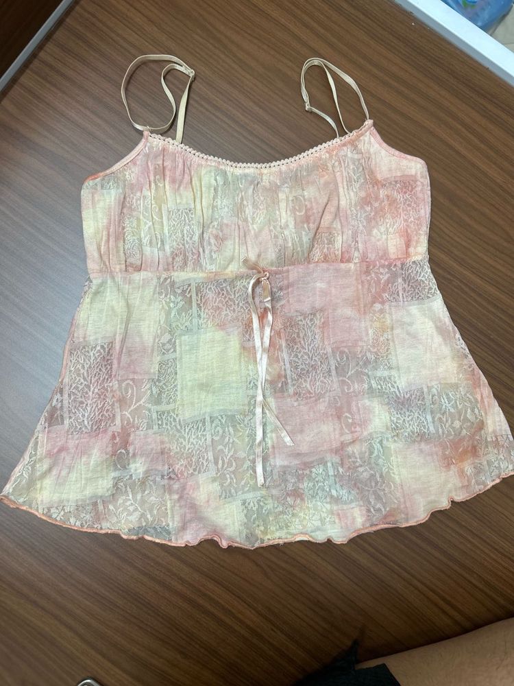 light pink top