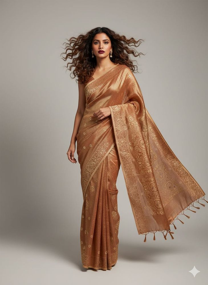 Vintage netted saree