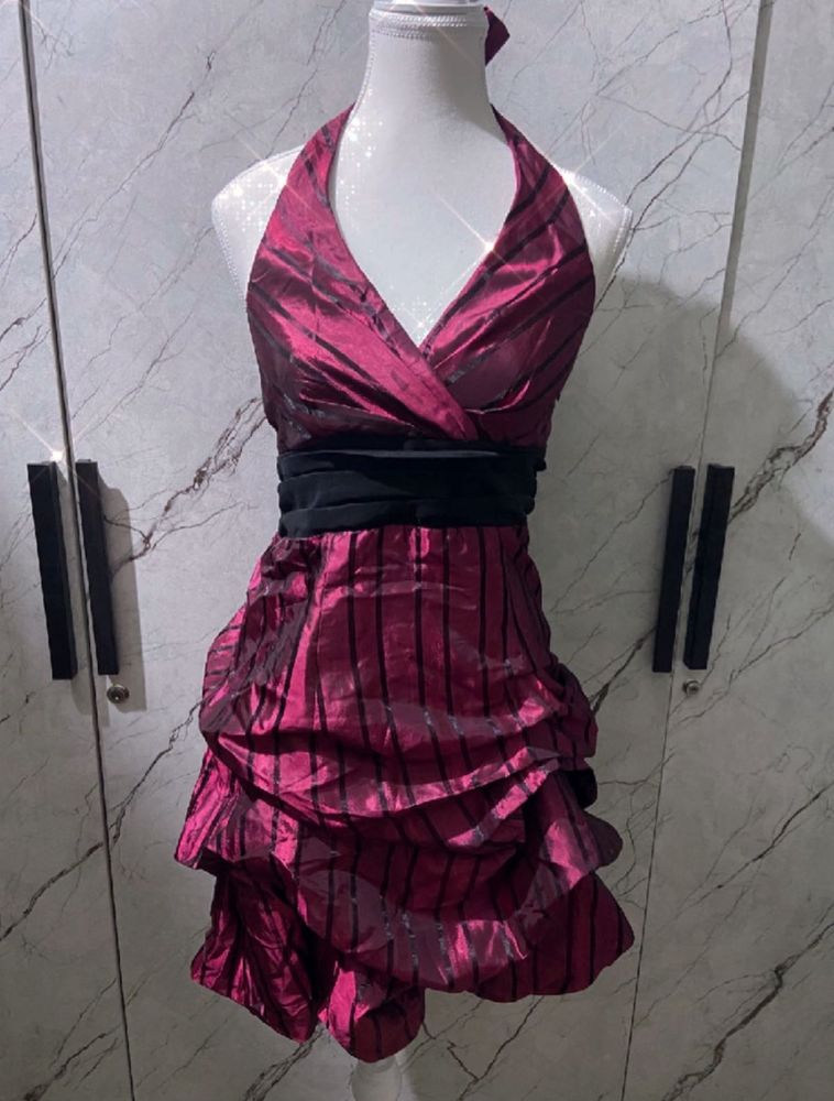 Gangsta&#39;licious Satin poufy mini dress-le Chateau