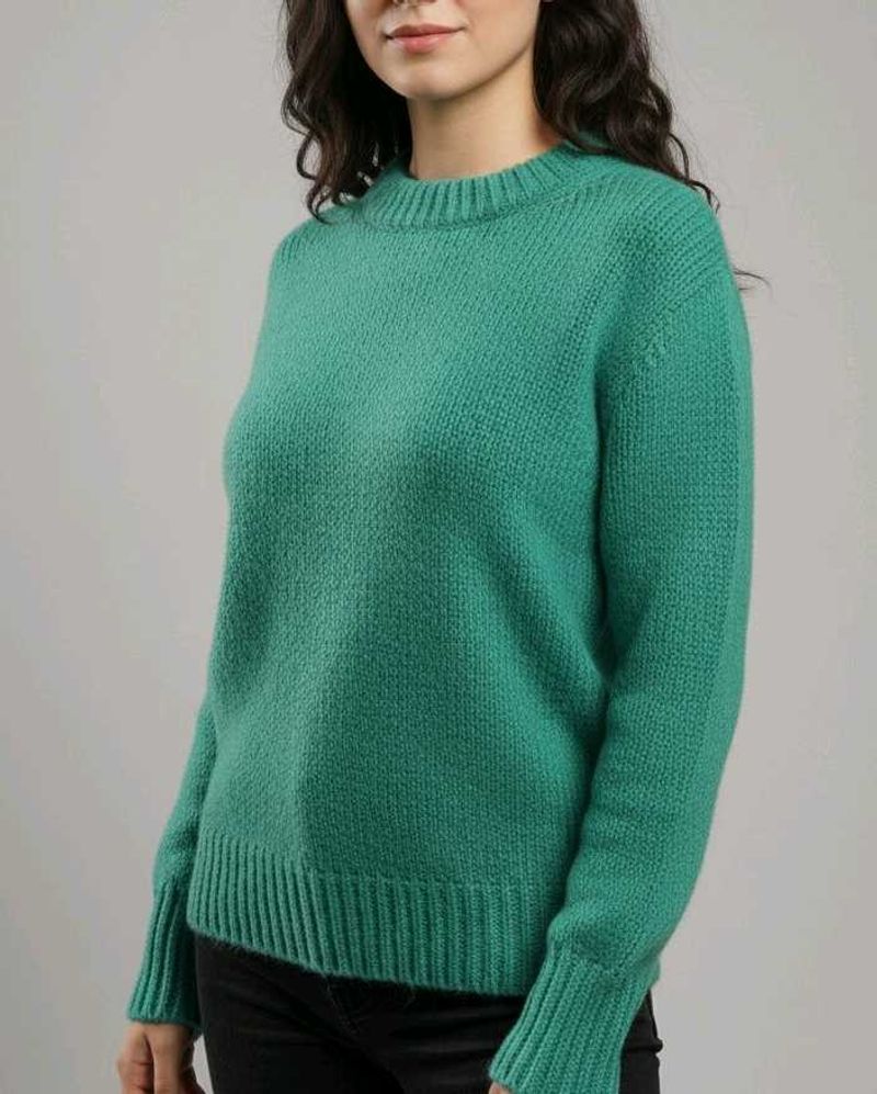 Green Knit Pullover