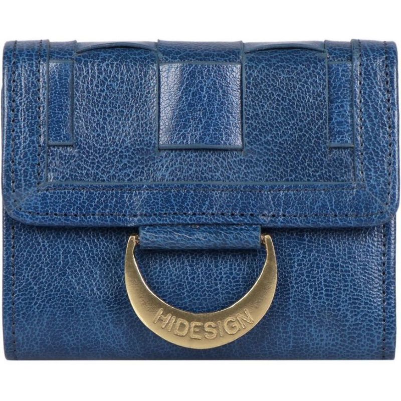 Hidesign Blue Trifold Genuine Leather Women’s Wall