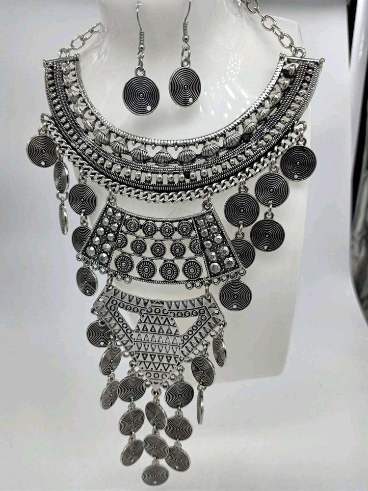 Statement Necklace &amp; Earring Set