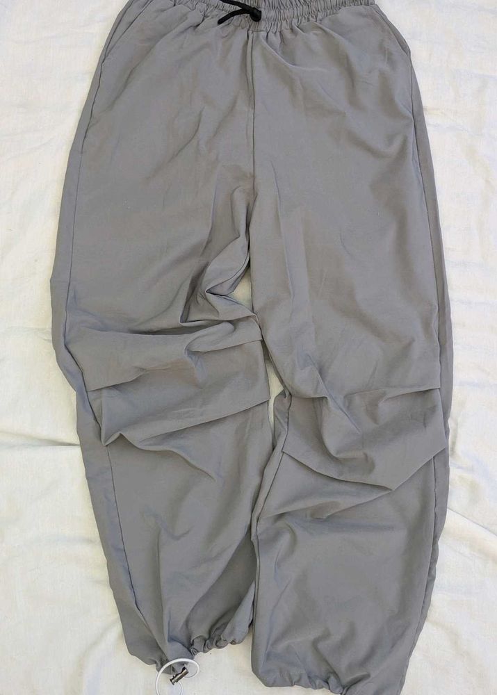 Gray Parachute Pants