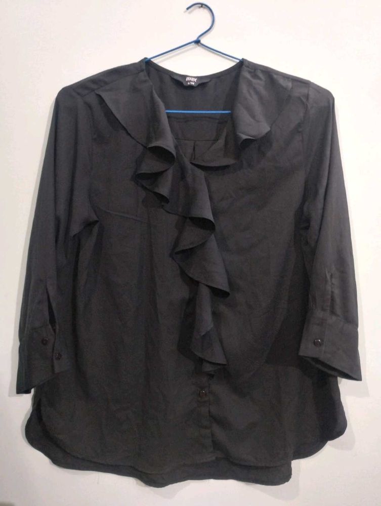 Black Chiffon Top
