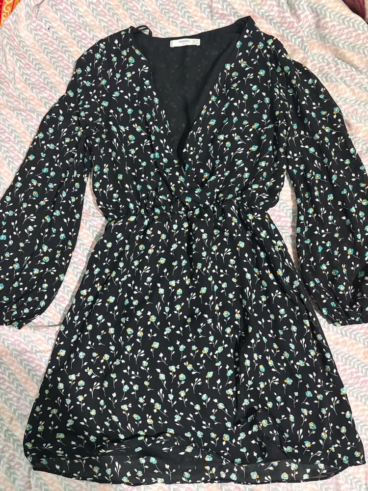 Mango Long Sleeve Dress