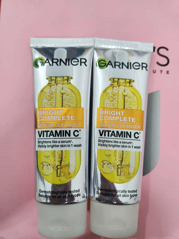 Combo Garnier Vitamin C Cleanser