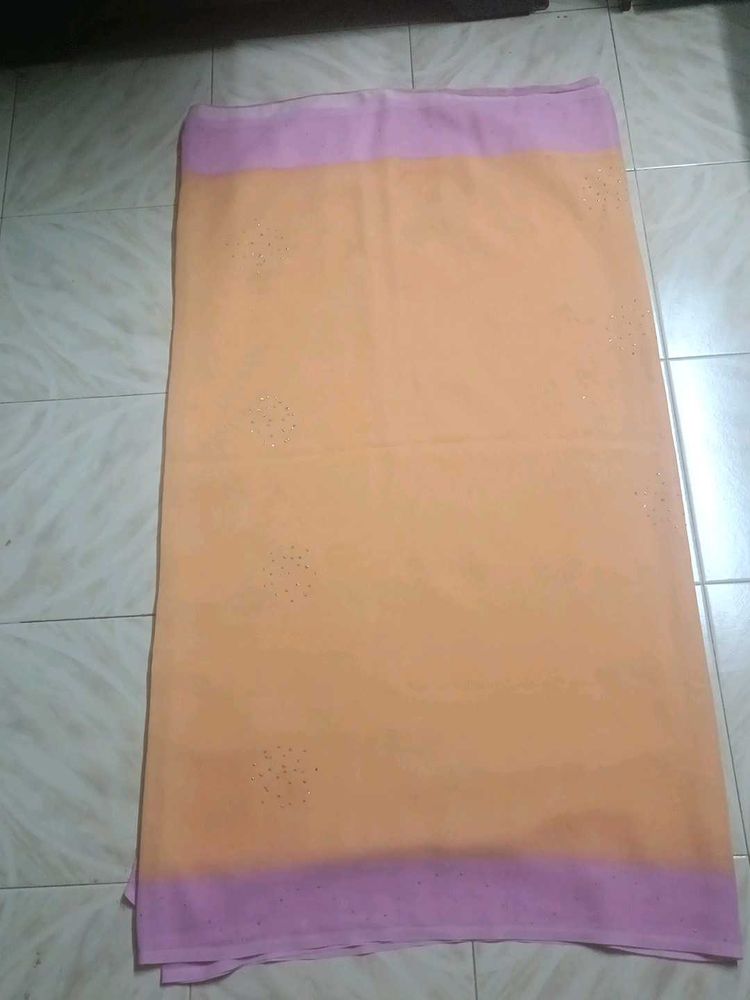 Peach &amp; Pink Saree