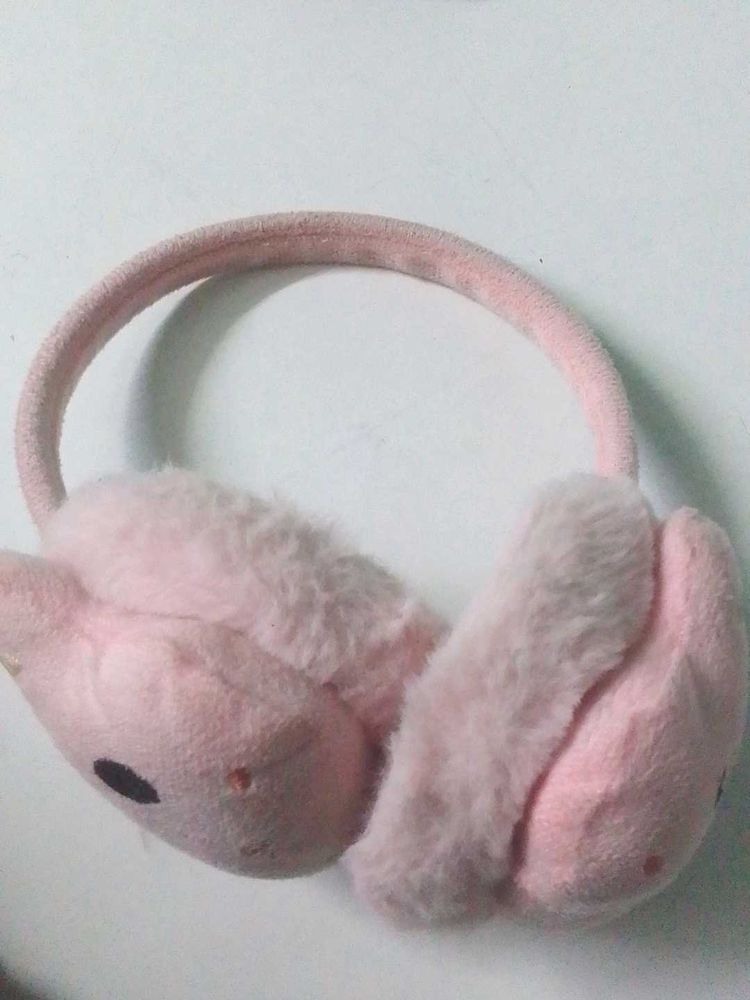 Pink Bunny Earmuffs