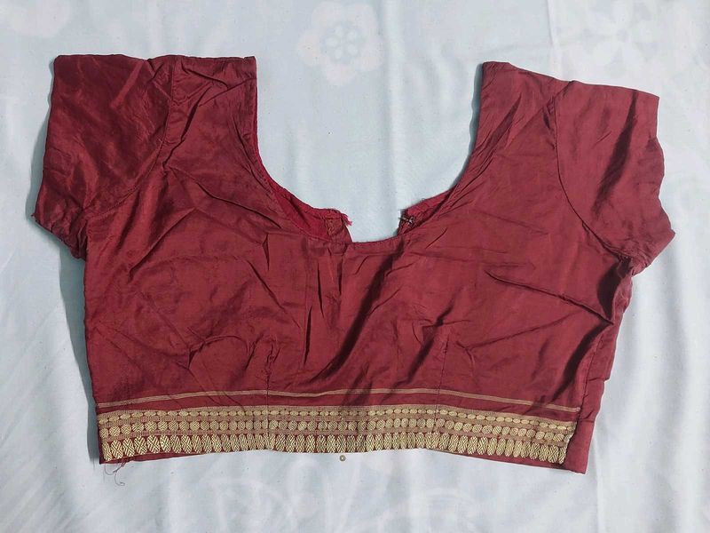 Maroon Stiched Blouse
