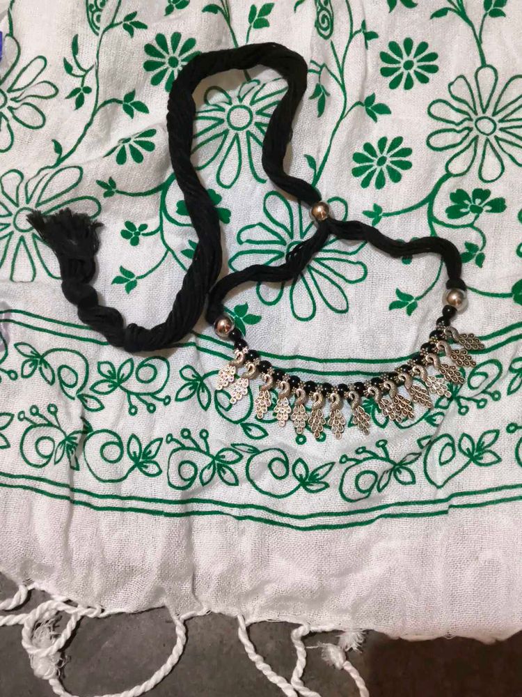 Necklace with Silver Charms