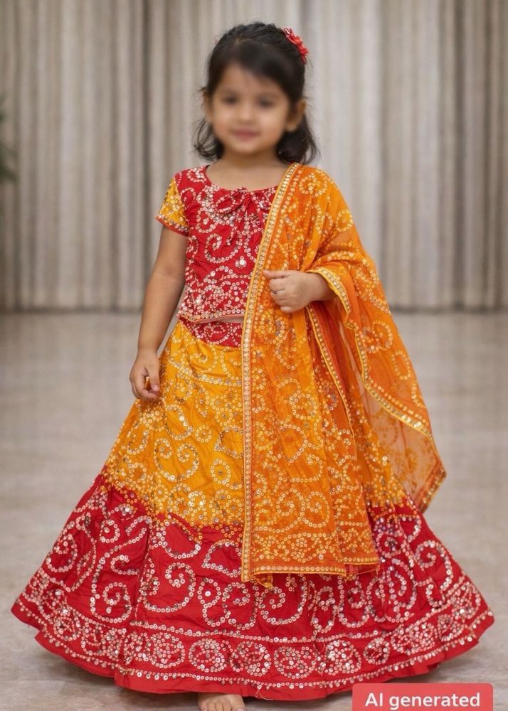 Bandhani Lehenga Choli Set