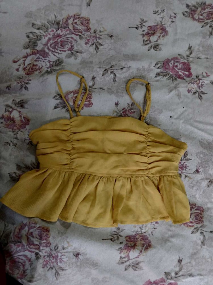 Cute Yellow Cami Top