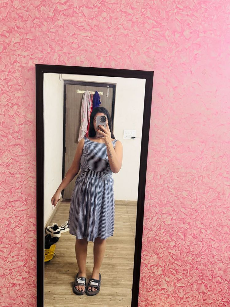 Striped Sleeveless Dress
