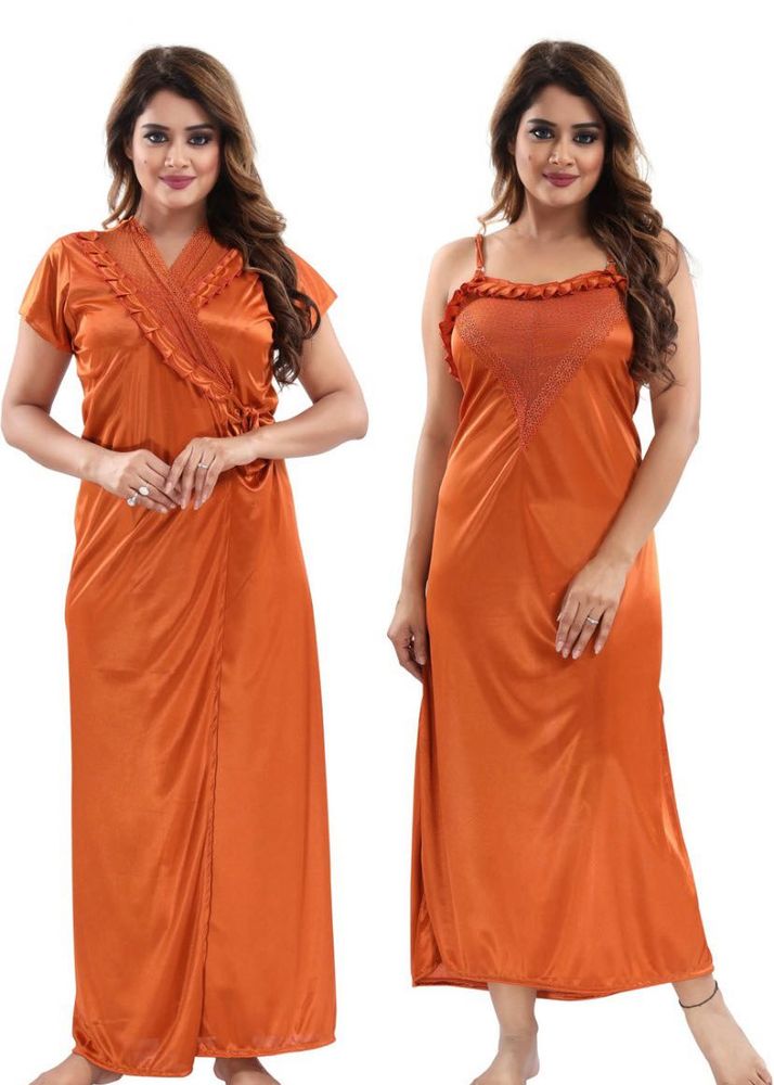 Hot  Nighty Set With Robe For Women