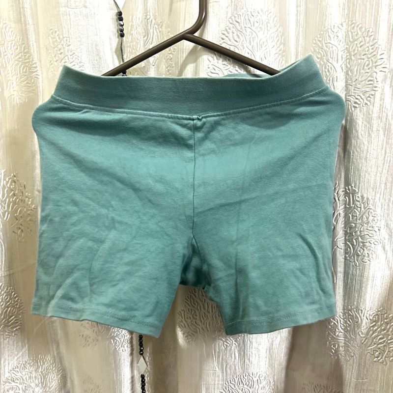 Sea Green Sporty Shorts