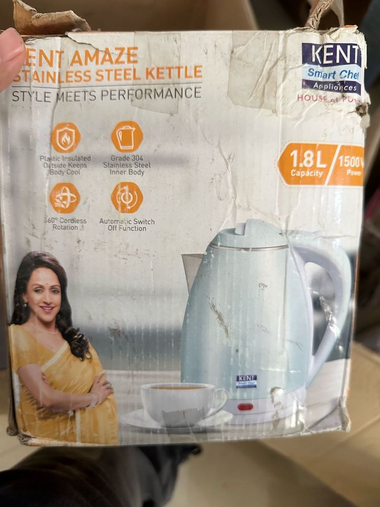 Kent Plastic Kettle Unused 1.8 Litre