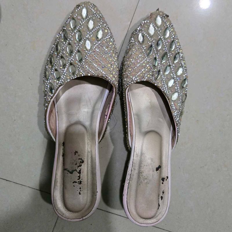 Embellished Glass Heels
