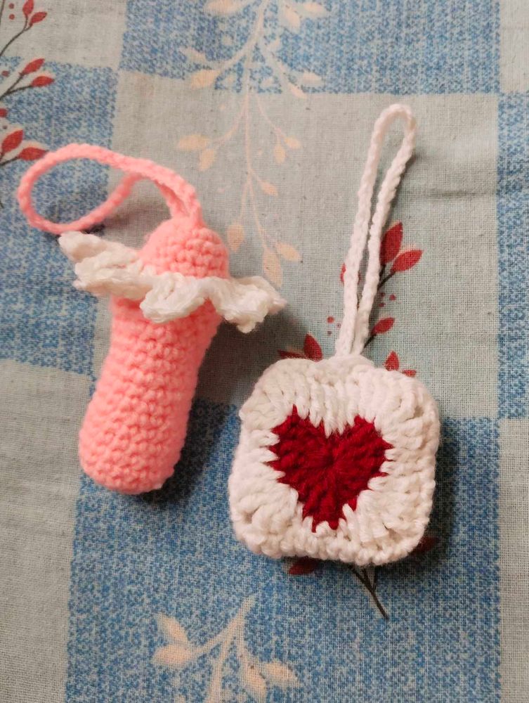Crochet Lipbalm And Airpods Holder 💌✨