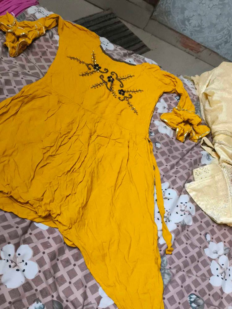 Western Dress With Garara
