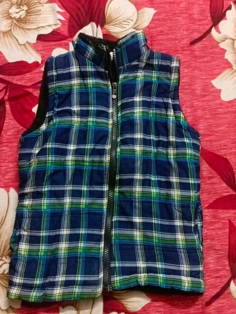 Plaid Puffer Vest