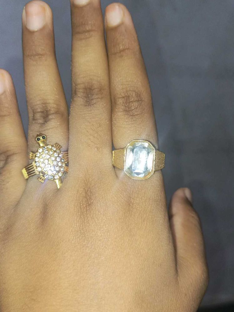 2 Gold Plated Rings Combo