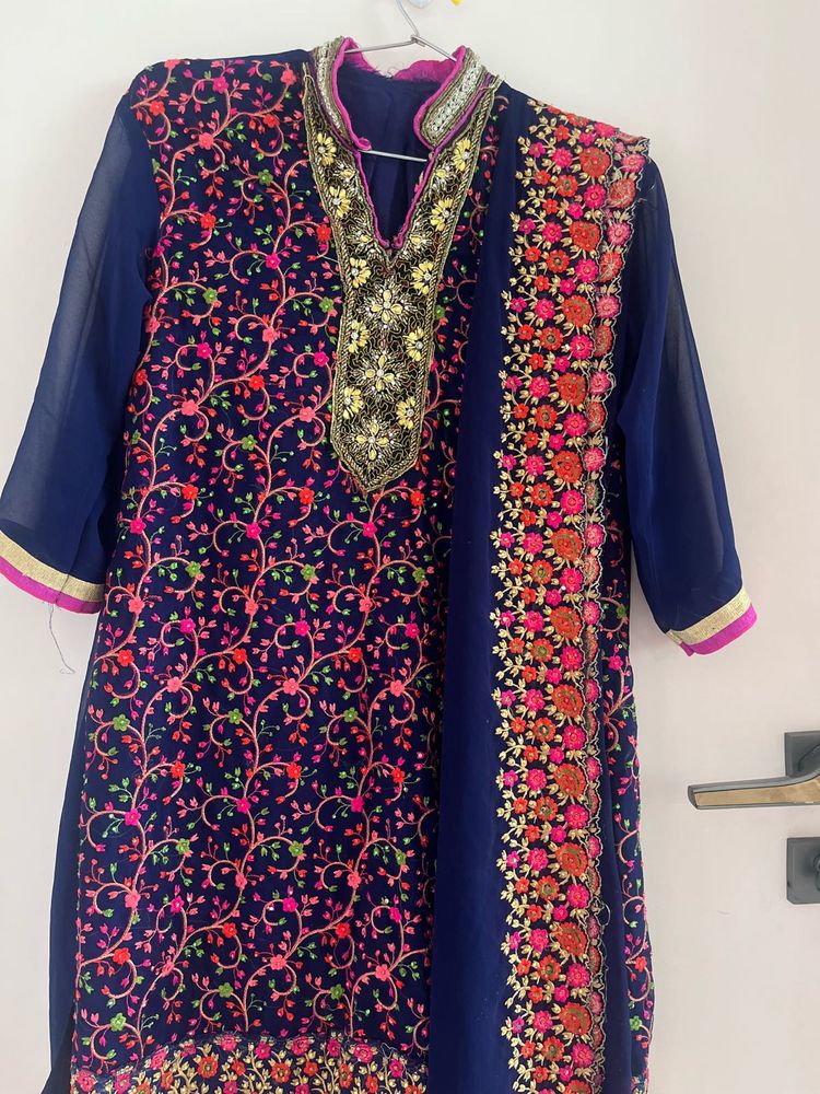 Chikankari Stone Work Kurta