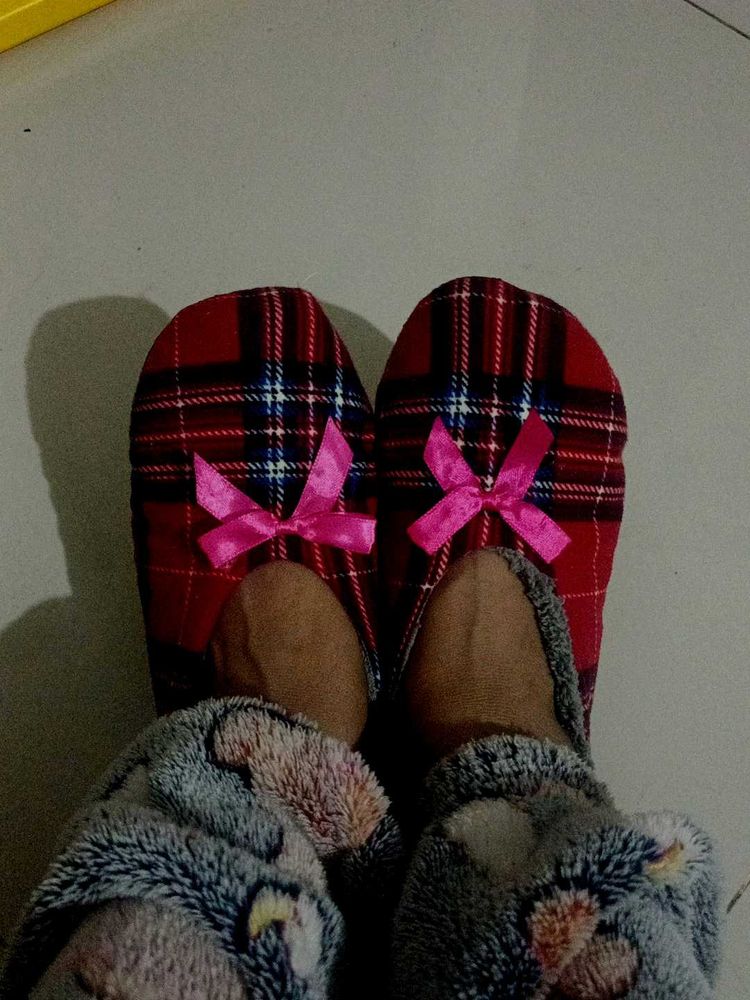 Cozy Plaid Slippers
