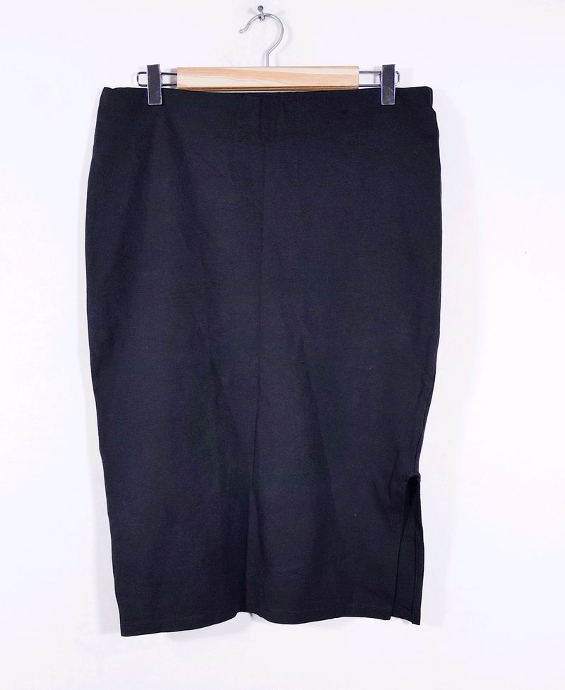 M&amp;S Collection Black Plain Pencil Skirt (Women&#39;s)