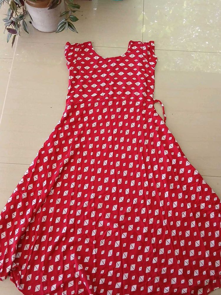 Red &amp; White Dress