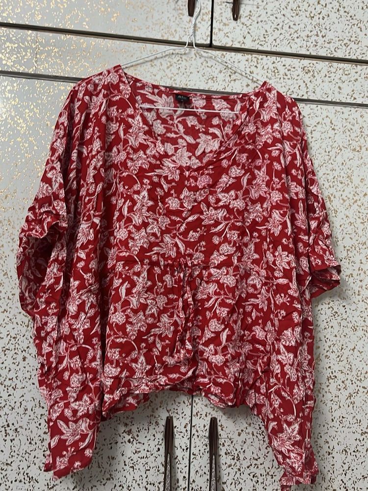Red Kaftan Top