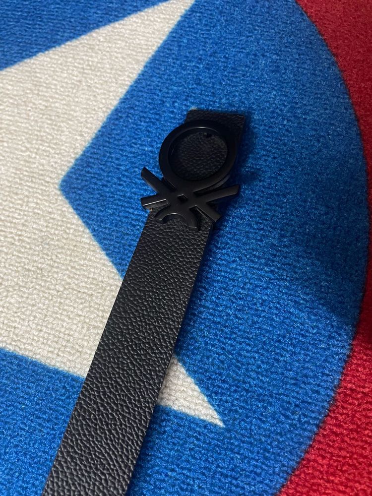 Rarely Used Black UCB Belt – Iconic Logo Buckle