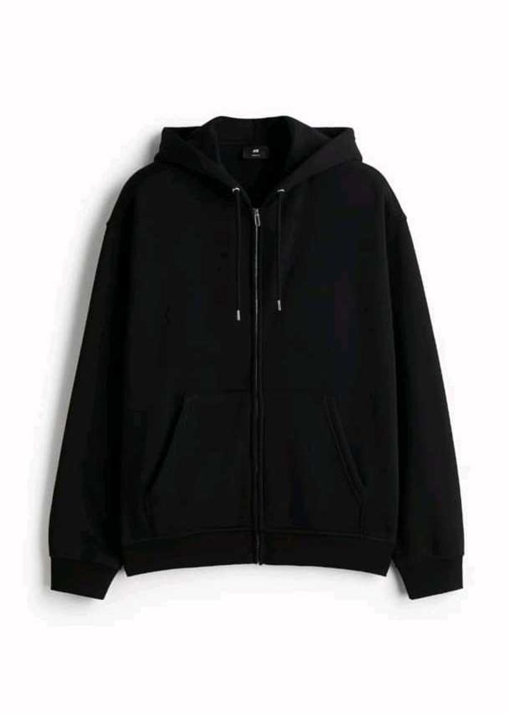 Black Zip-Up Hoodie