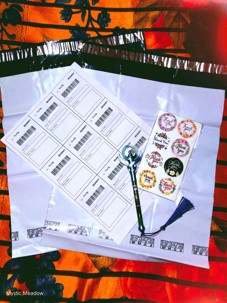 🔮LargeDeliveryBags,ShippingLabels&amp;ThankyouSticker
