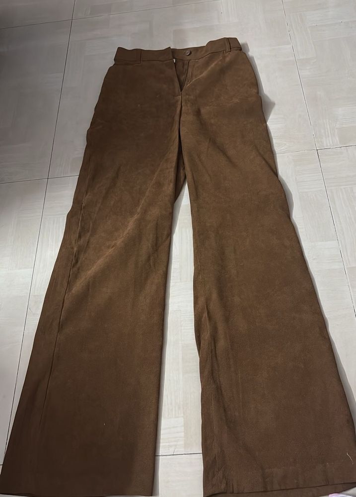 Brown Flared Pants
