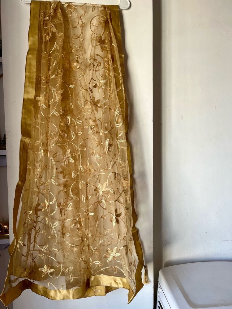 Golden Net Ethnic Dupatta