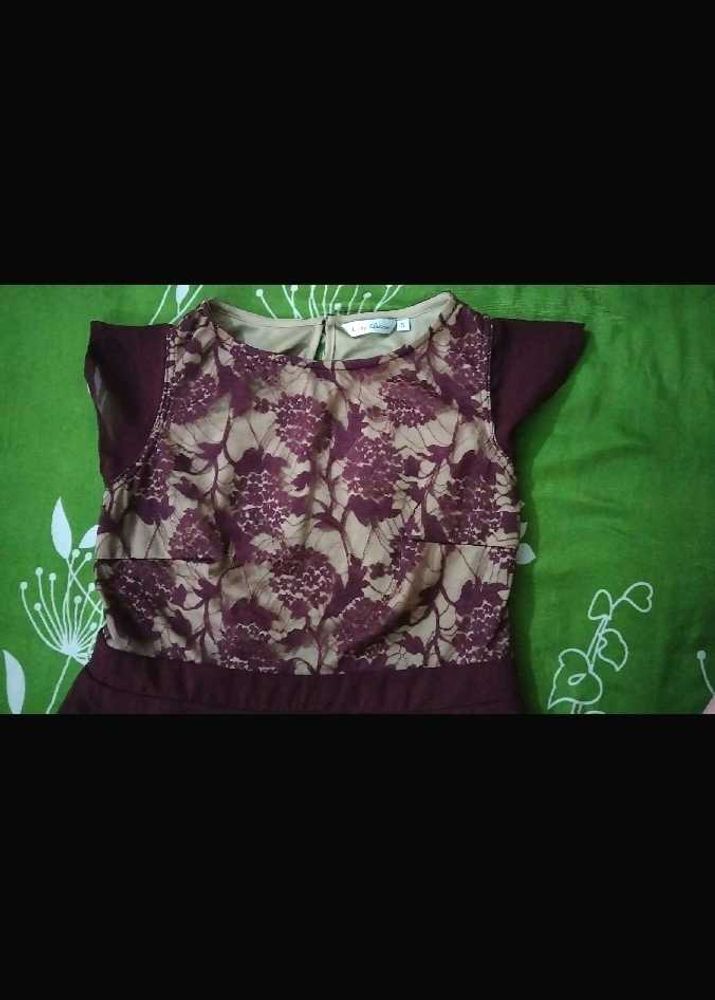 Wine Color Gown