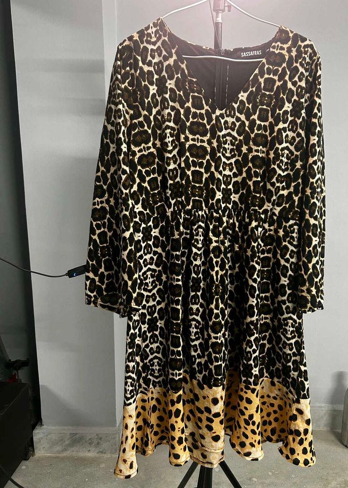 Sassafras Leopard Print Dress