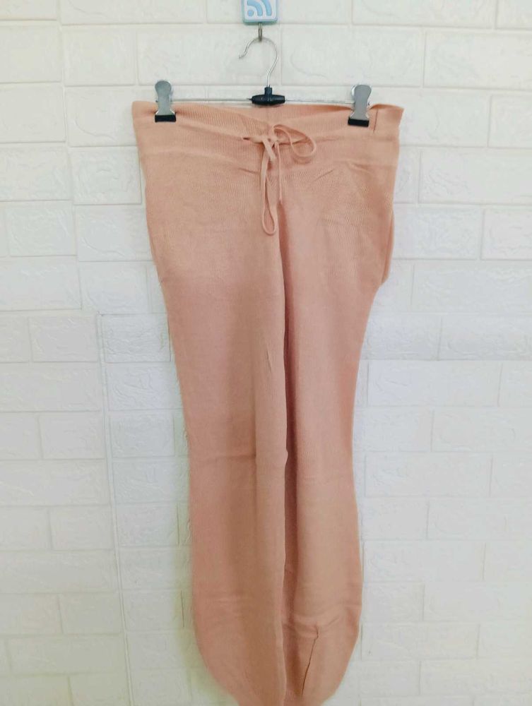 Peach Knit Pants