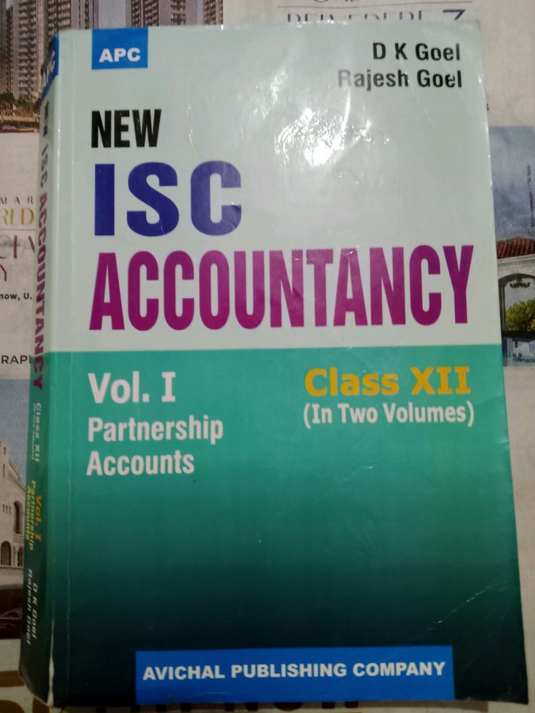Accountancy Book Class 12 (Vol 1 And 2)
