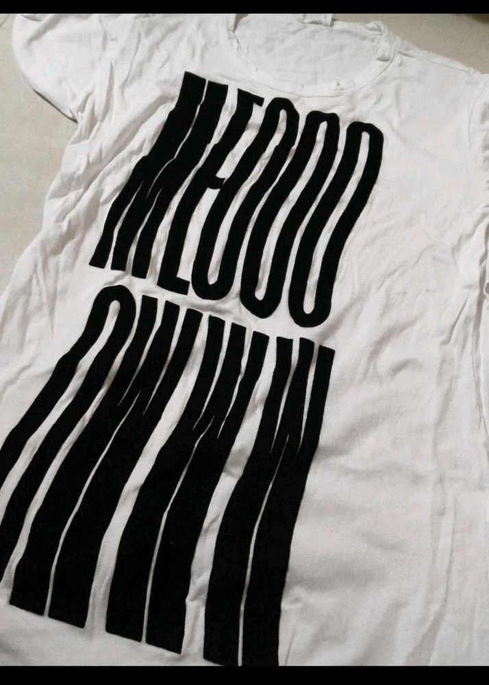 Graphic Print White T-Shirt