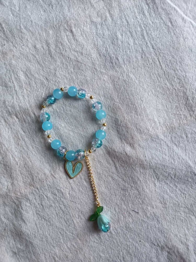Blue Beaded Bracelet