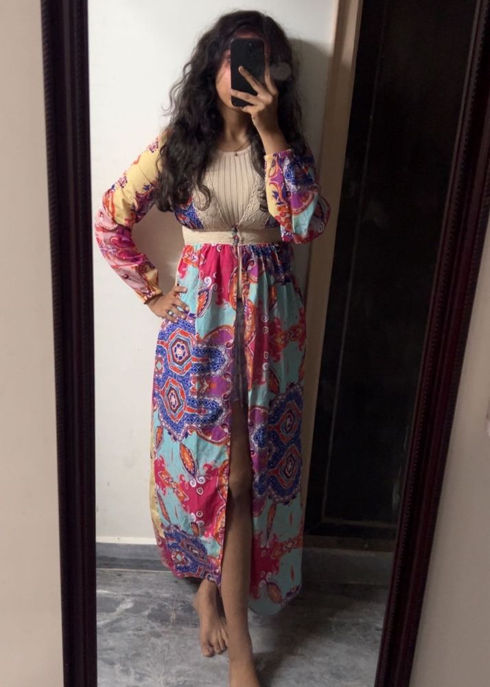 Boho Print Maxi Dress