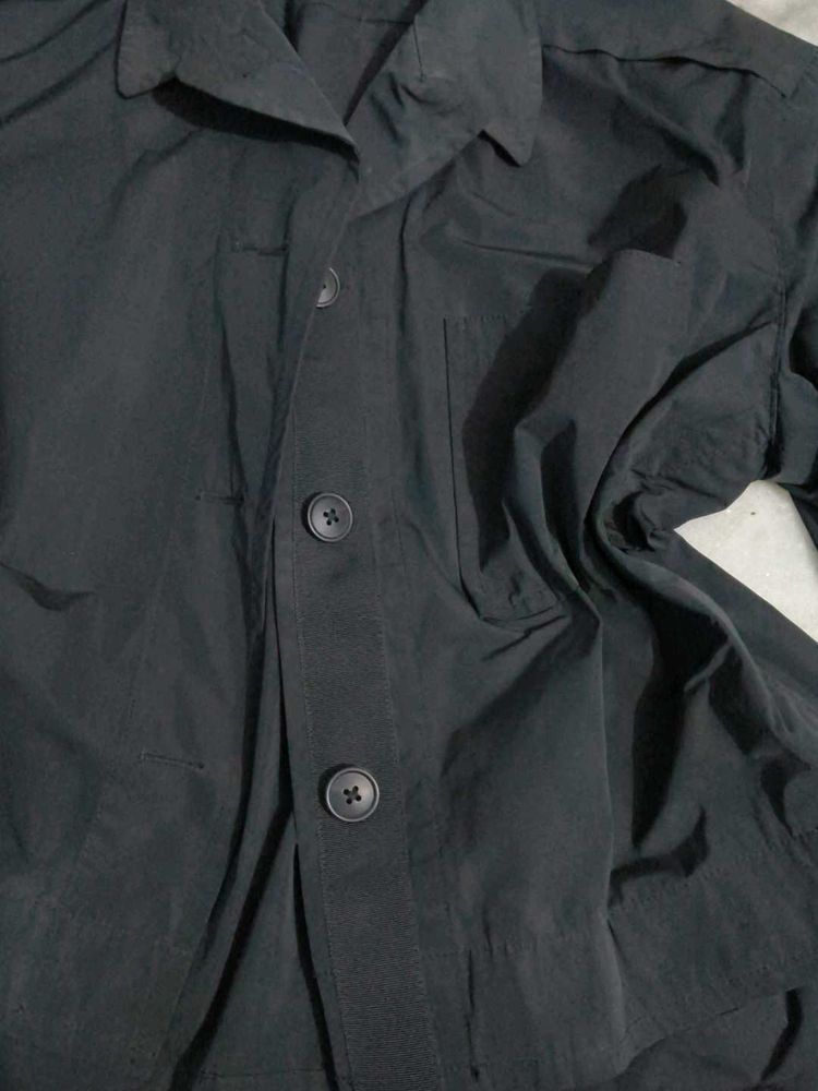 Black Windbreaker Jacket