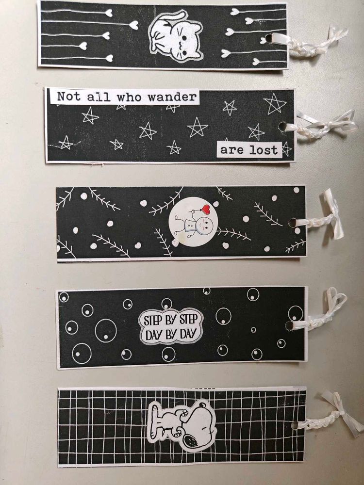 Handmade Decorative Bookmarks (Set of 5)