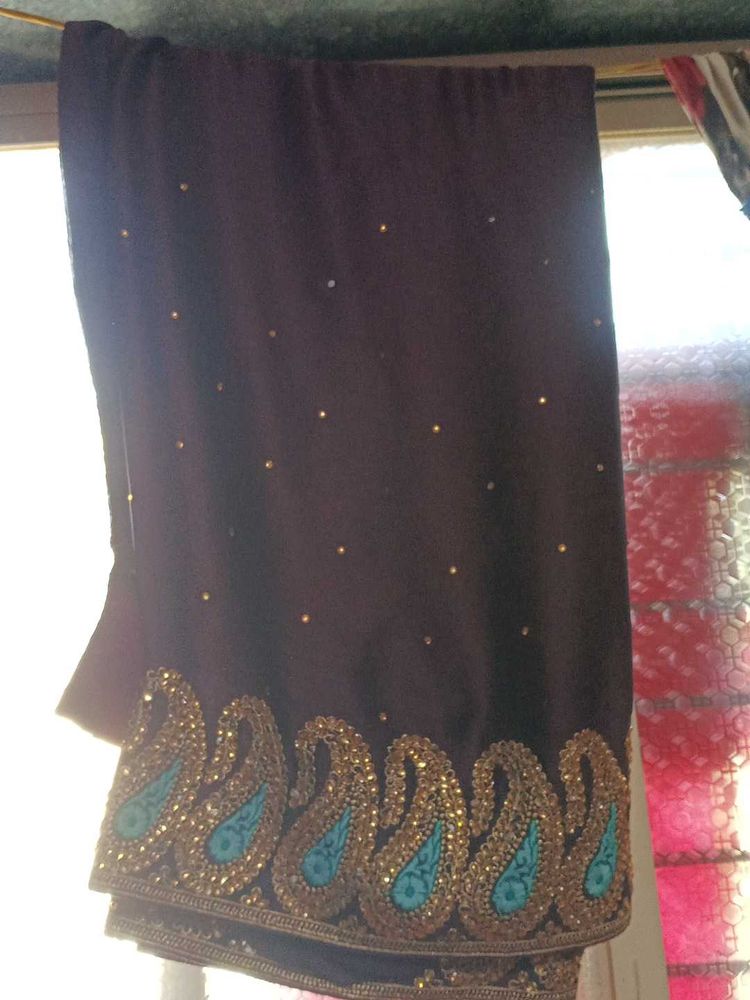 Elegant Brown Saree