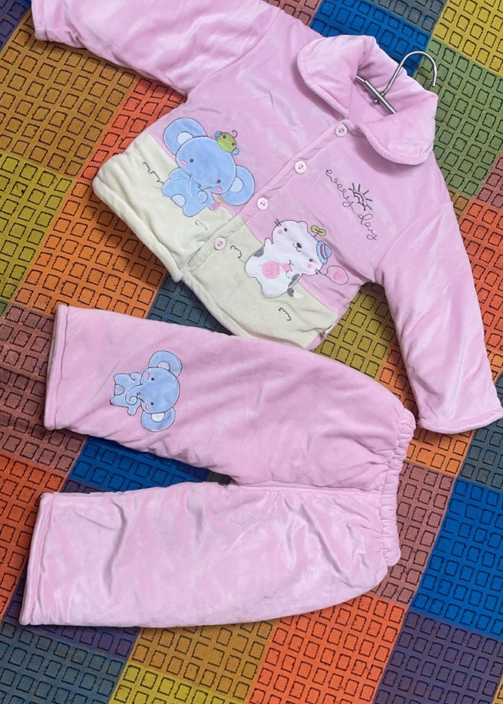 Pink Colour Suit For Baby Girl